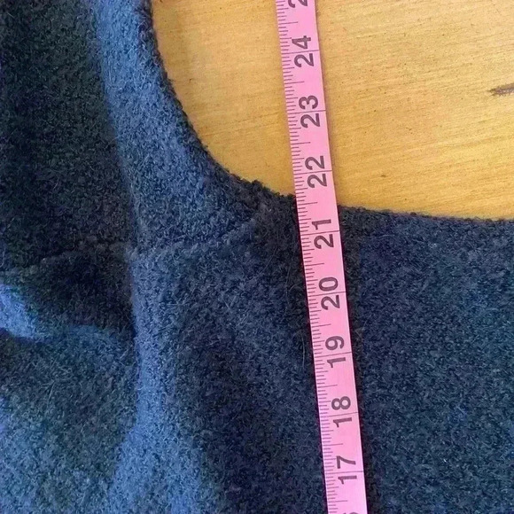 3 Dots Womens Long Black Cardigan buttons acrylic poly mohair wool blend  M - Picture 4 of 14